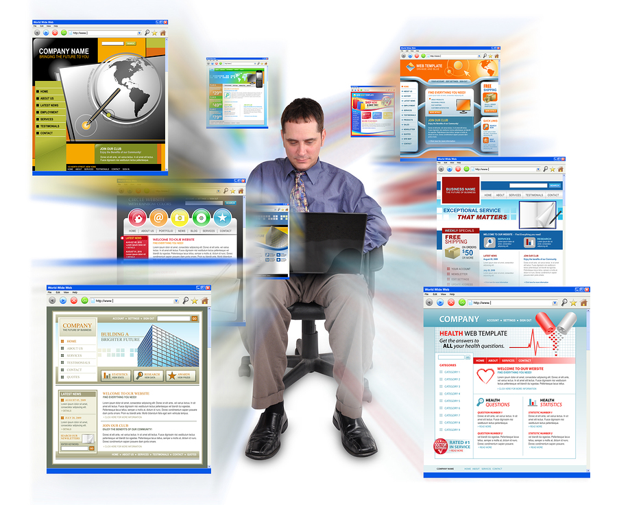 web-presence A good web presence will keep visitors at your site and have them be more likely to share your content or make a purchase